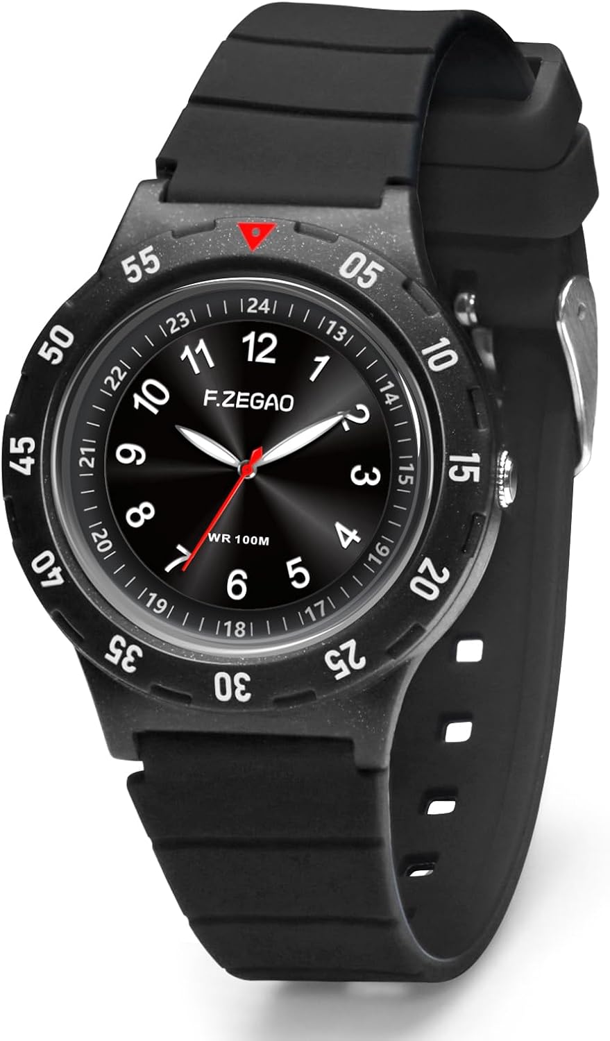 10ATM Kids Waterproof Analog Watch - Easy Time Learning!