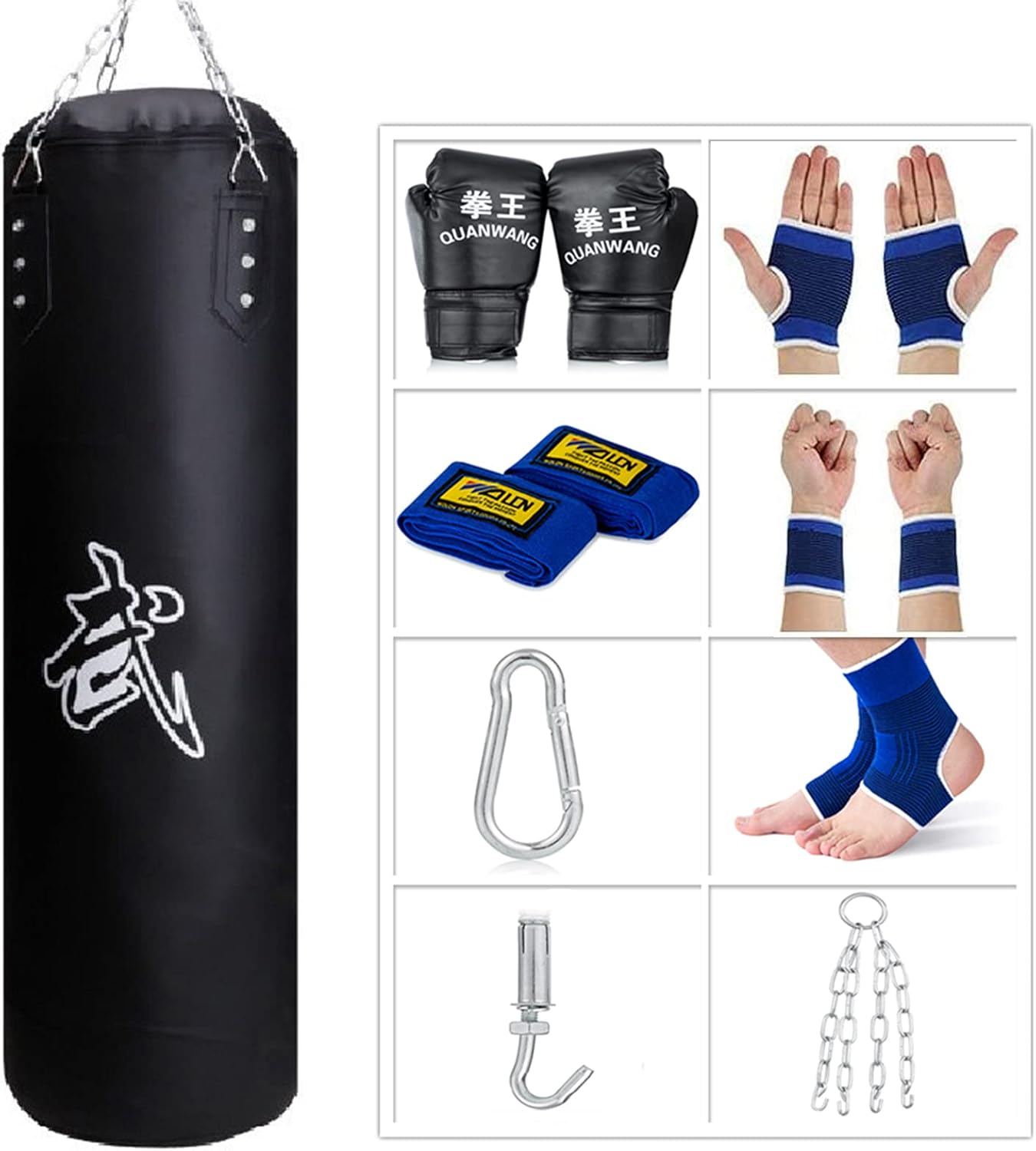 Punching Bag for Man Women Kids - Heavy Bag Set for Training