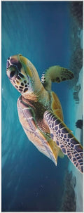 Sea Turtle Yoga Towel Mat with Organizer Bag - Sweat Absorbent Non
