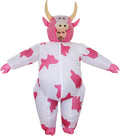 Inflatable Cow Costume Adult Pink - Funny Full-Body Blow Up Costume