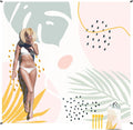 Waterproof Beach Blanket 110in x 118in - Extra Large Sand Free Mat