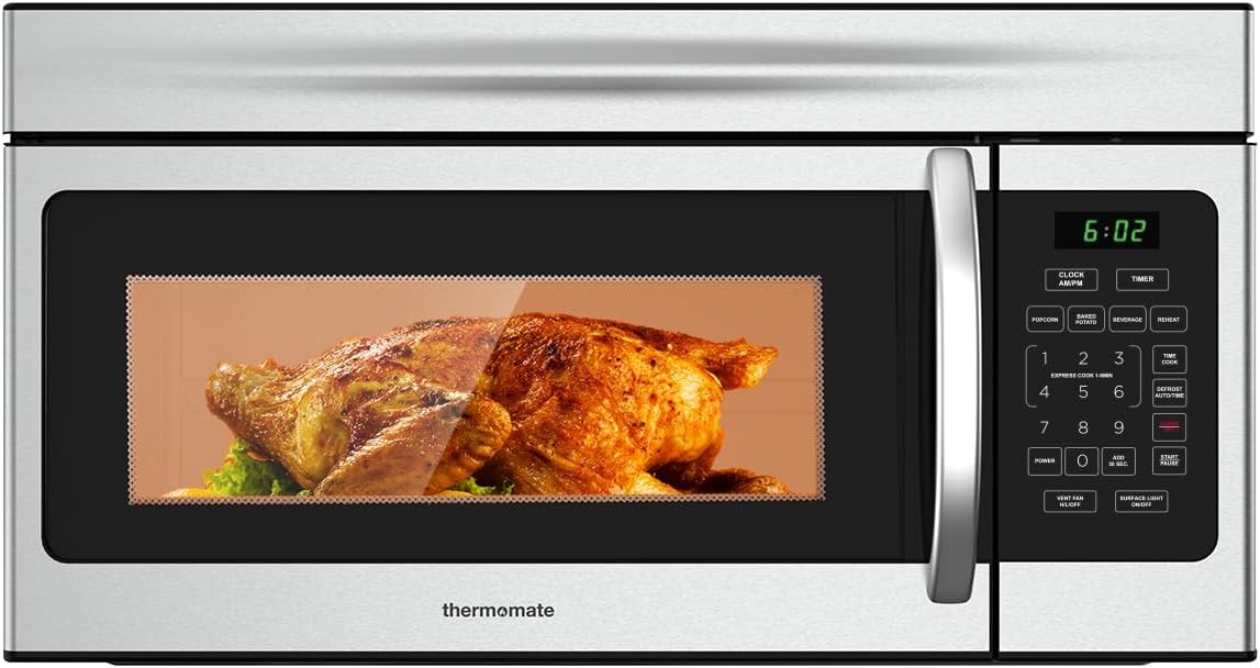 ThermoMate 1.7 Cu. Ft. Over-the-Range Microwave - One Touch Efficiency