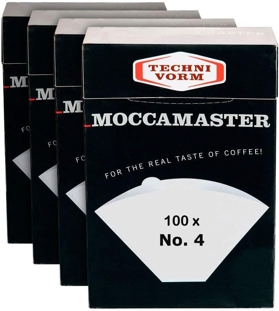 Moccamaster 85022 Paper Filter No. 4 for Perfect Coffee Brewing