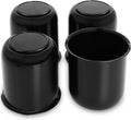 Trailer Wheel Center Caps 3.19 in Push-Thru Chrome Carbon Steel - Set
