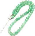 Green Aventurine 8mm Beaded Choker - Durable Natural Crystal