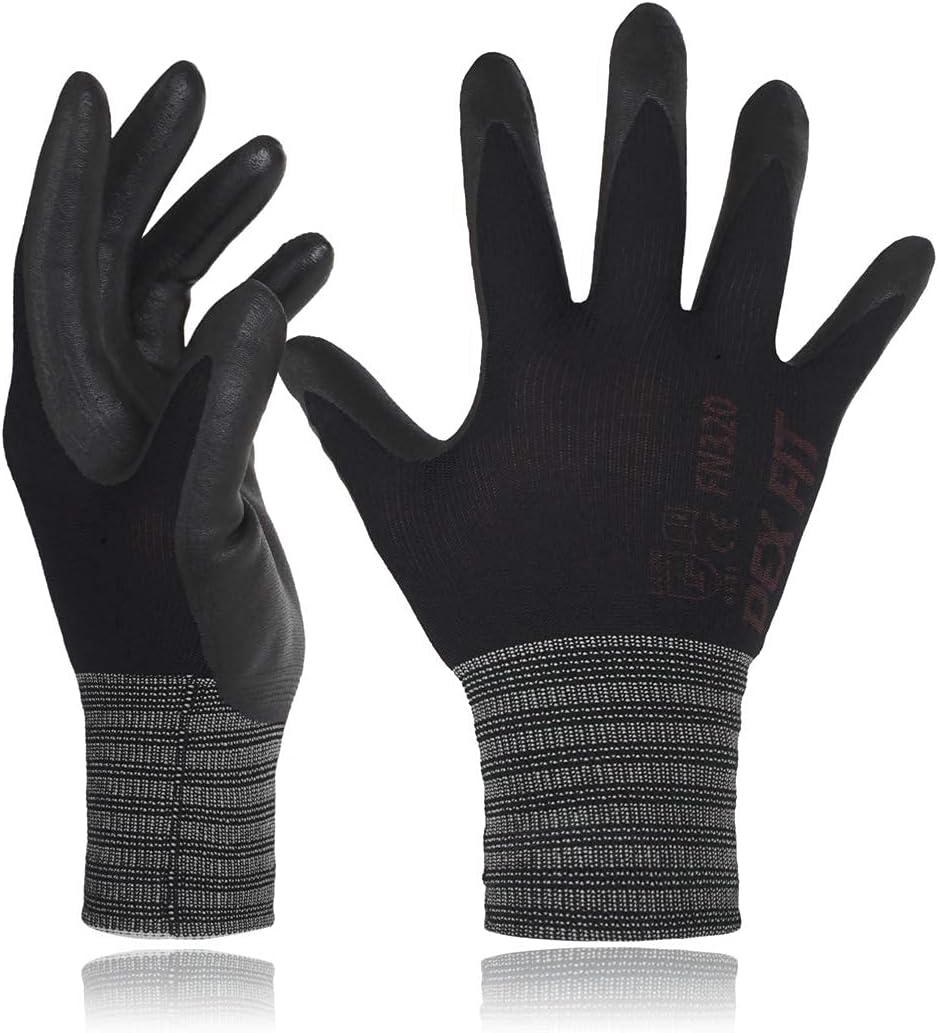 DEX FIT Premium Nylon Work Gloves: Superior Grip & Comfort