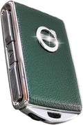 Car Key Case Fob Cover Green Top Layer Cow Leather - Volvo Fit