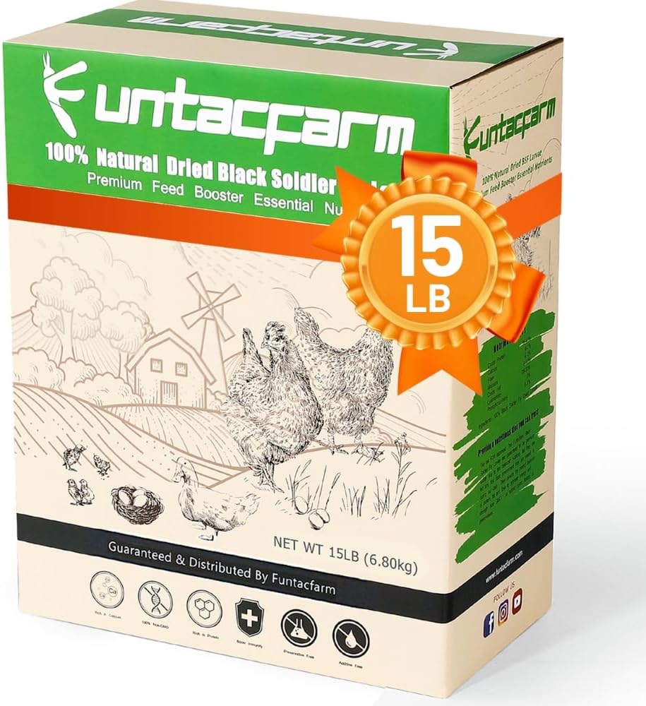 Premium Dried Black Soldier Fly Larvae for Chickens Treats