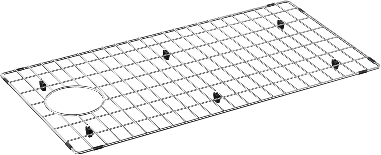 Large Sink Protector for Kitchen Sink - Stainless Steel Grid
