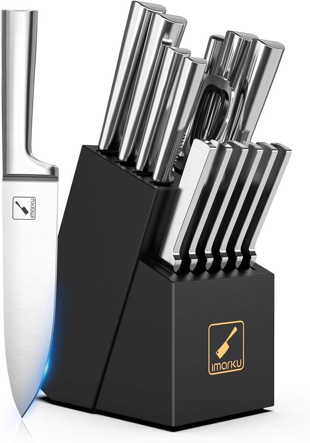 imarku Knife Set - 15PCS Ultra Sharp Kitchen Knives for Chefs