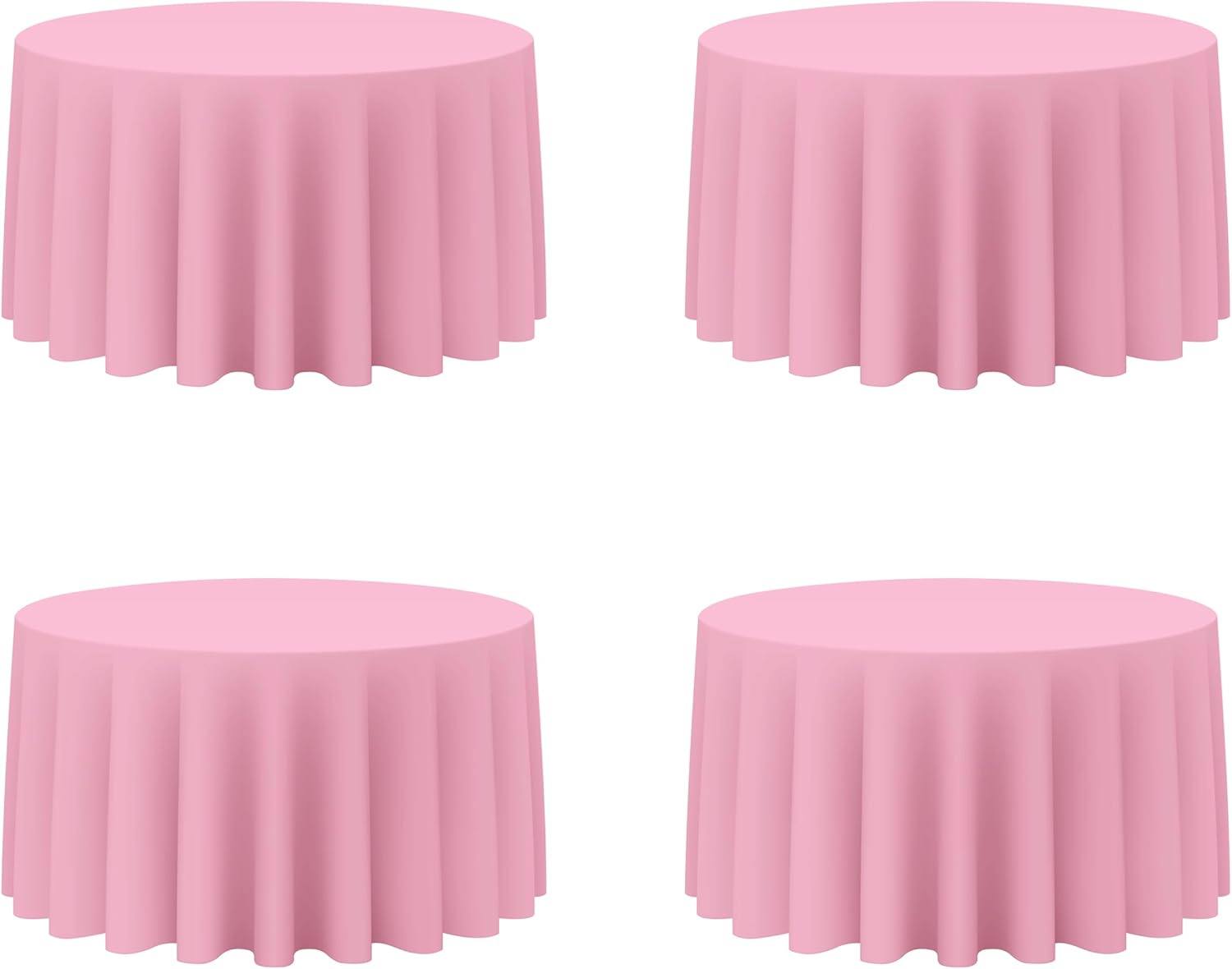 Premium 120 Inch Pink Round Tablecloths for Elegant Events