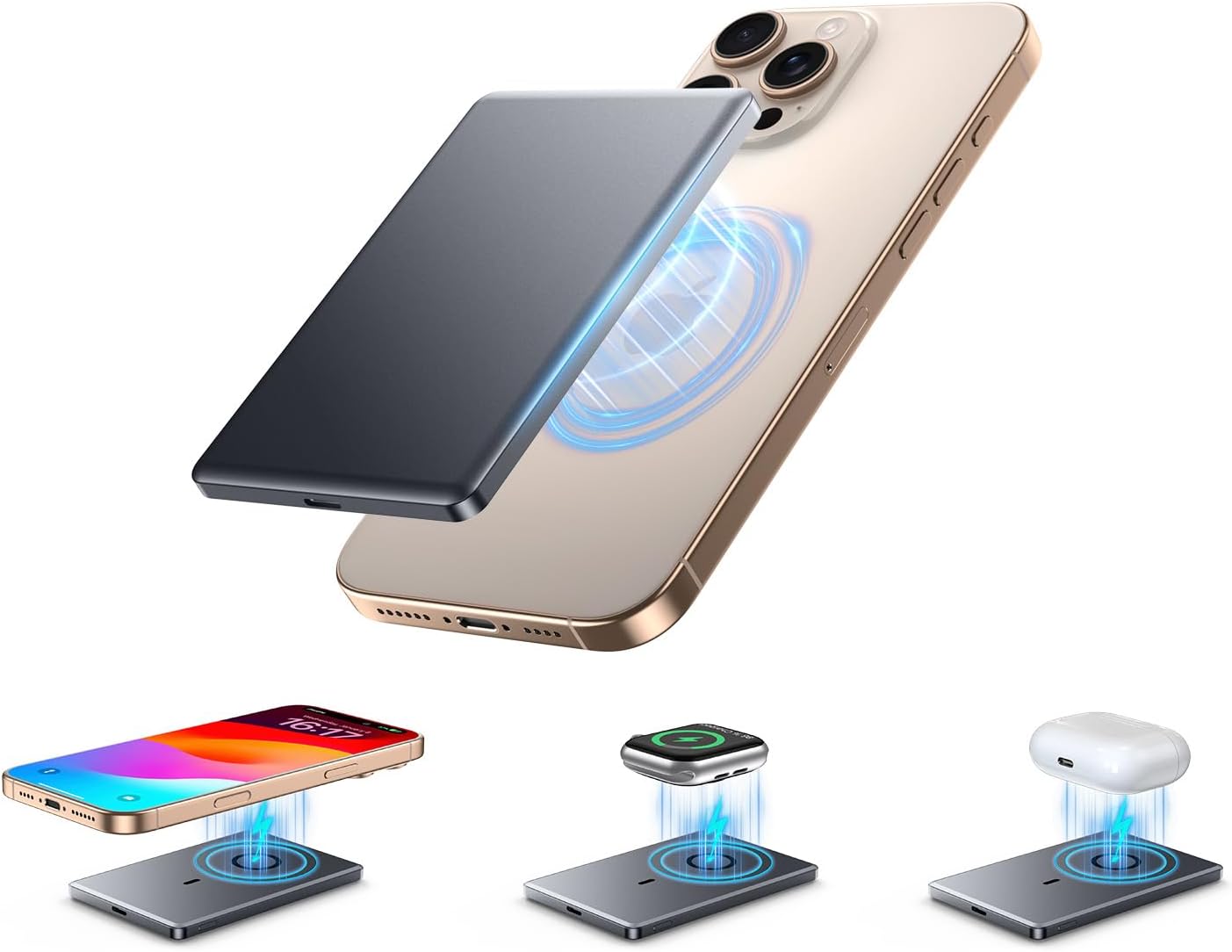 Ultra Slim Magnetic Portable Charger for Fast Charging Needs