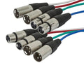 Monoprice 4-Channel XLR Snake Cable 6 Meter - Reliable Stage Wiring