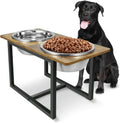 Elevated Dog Bowls for Large Dogs - Raised Stand with Two X-Large