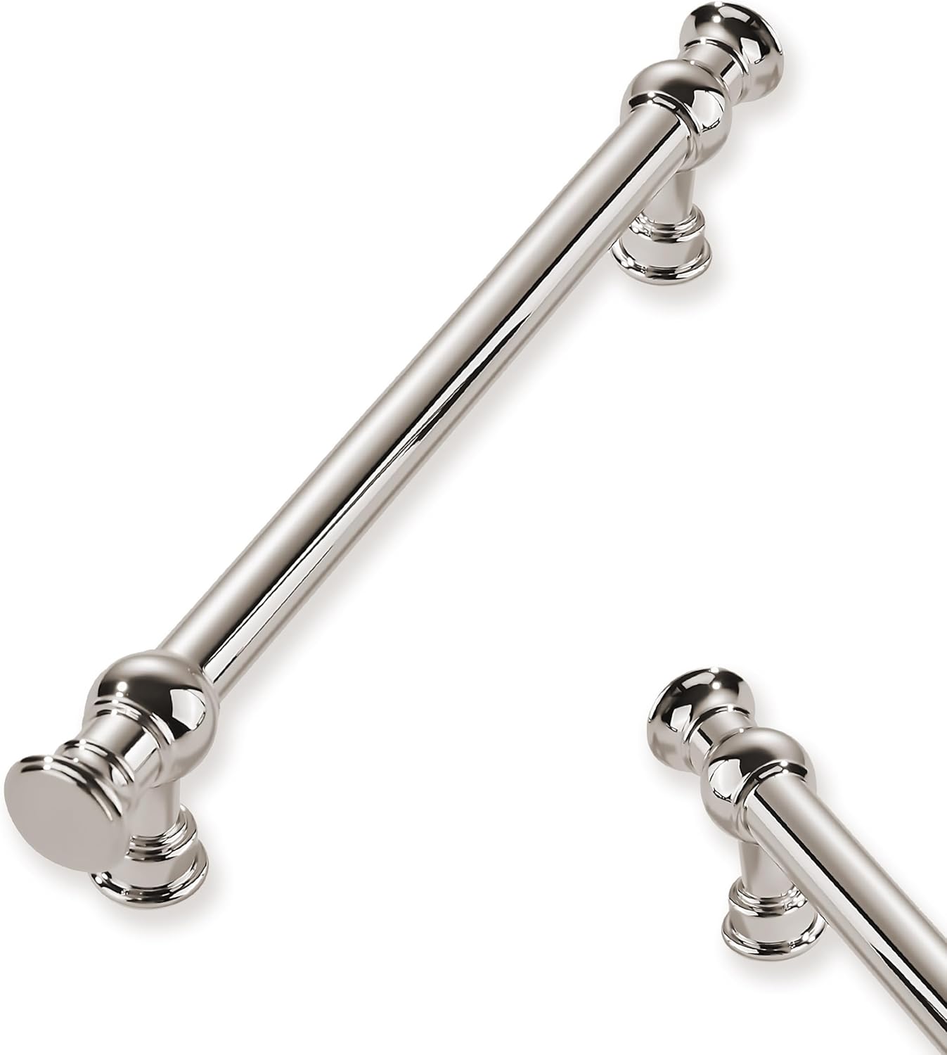 10-Pack 5in Polished Nickel Cabinet Pulls for Kitchen Hardware