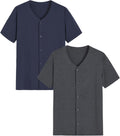 Latuza Men's Viscose Pajama Top Button Up Sleep Shirt Review