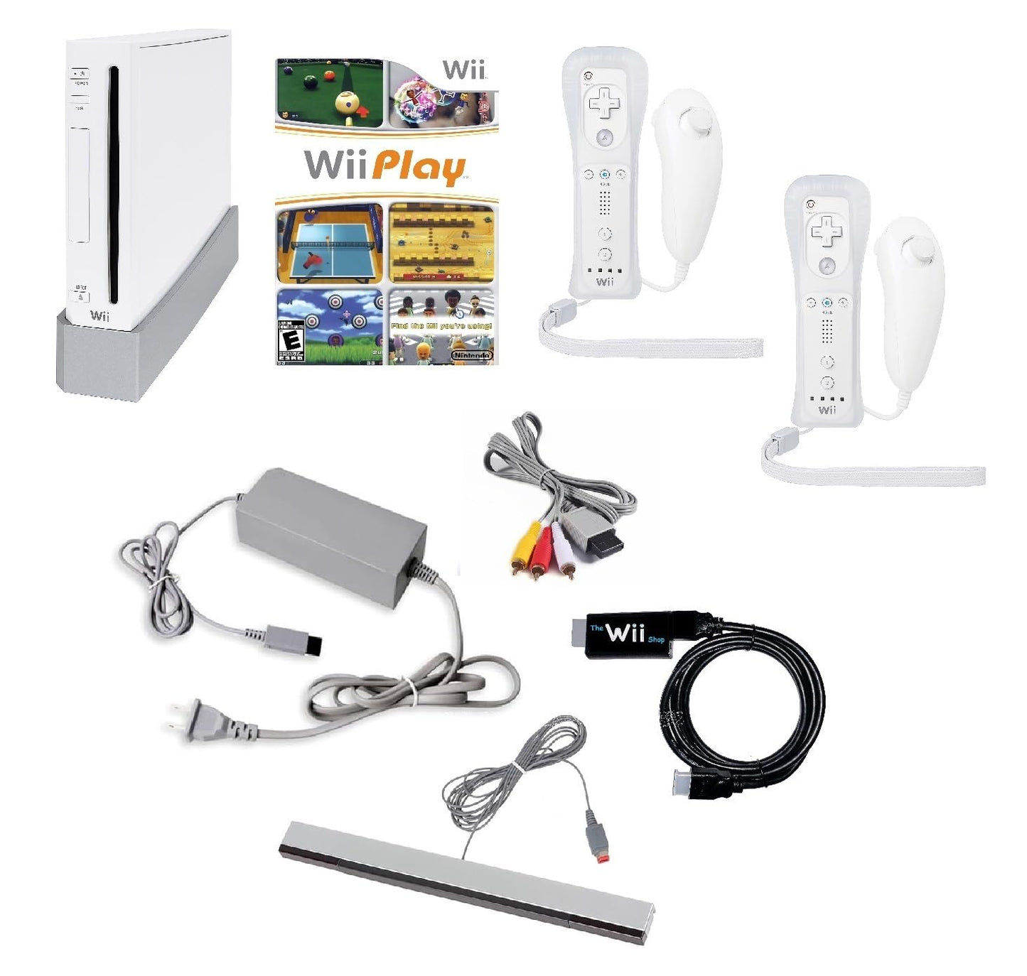 Wii Console Bundle with Wii Play Game - Smart TV Ready and Fun