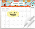Large Desk Calendar 22x17 in - 18-Month Planner for 2025-2026