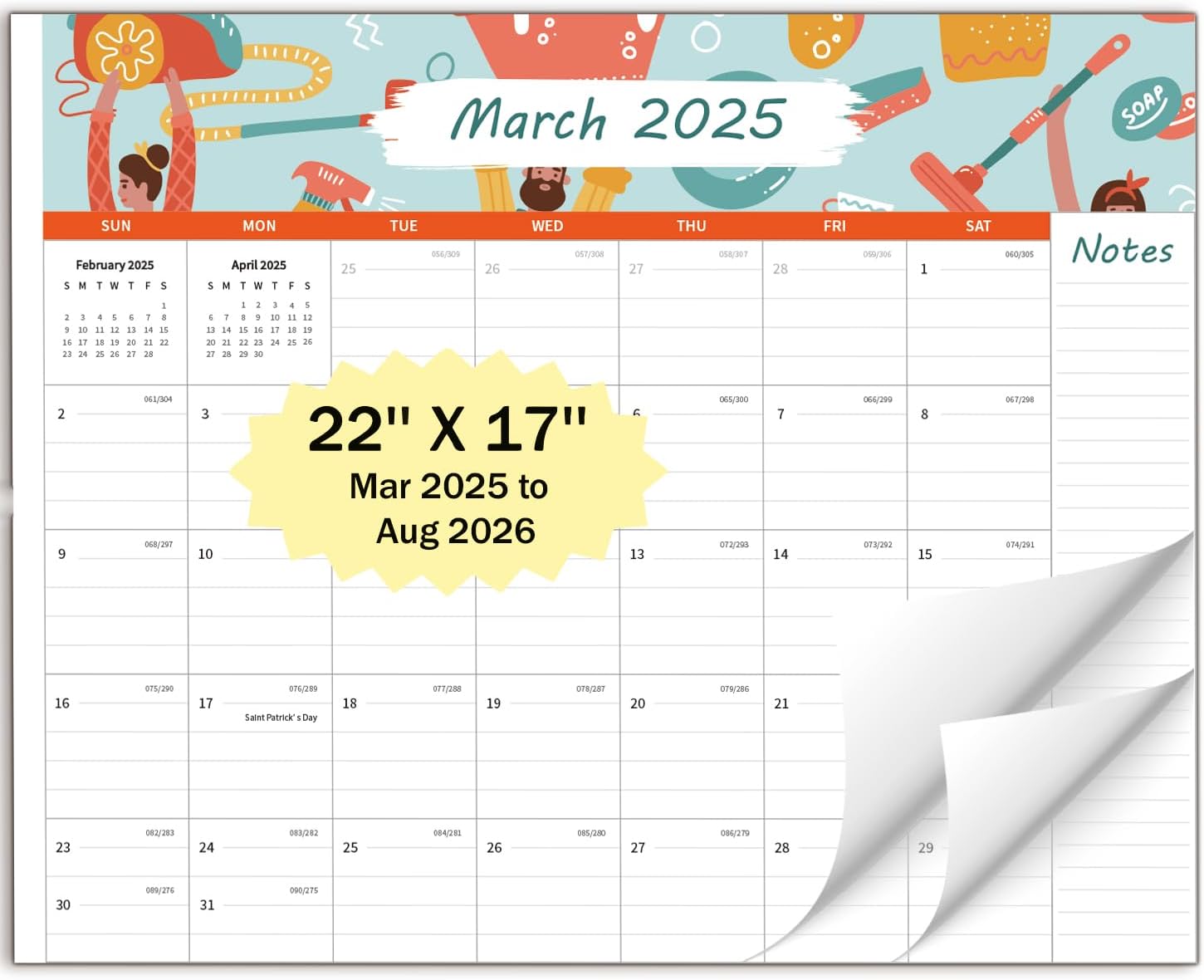 2025-2026 Desk Calendar - Plan & Organize Effortlessly