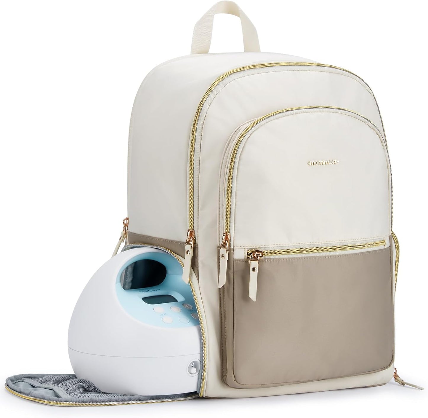 mommore Breast Pump Bag with Cooler Pocket for Milk Storage
