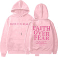 Faith Over Fear Hoodie Women Christian Sweatshirt - Soft Inspirational