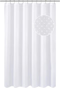 N&Y HOME Fabric Shower Curtain with Magnets