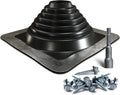 Metal Roof Pipe Boot #4 Silicone Square Base - Flexible High Temp