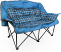 Black Sierra Double Camping Chair: Oversized Loveseat for Comfort