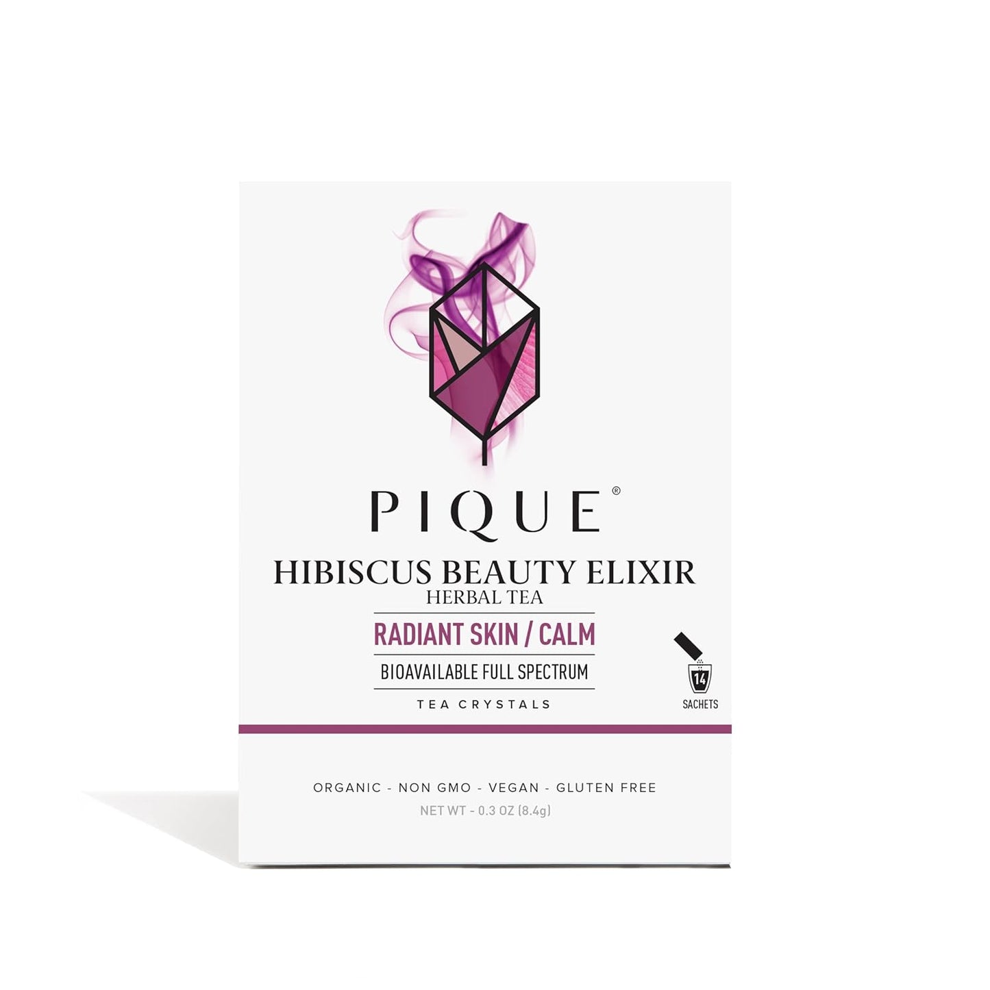 Pique Organic Hibiscus Tea Crystals for Glowing Skin and Health