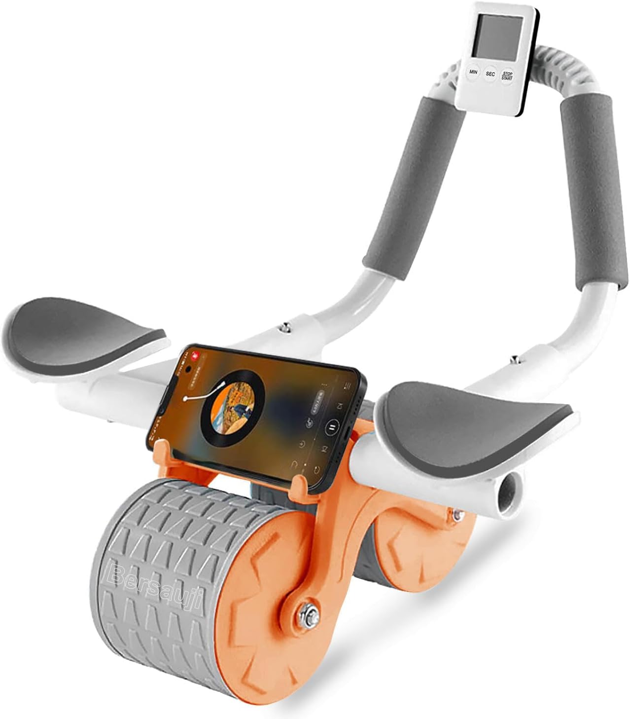 Bersauji 2025 New Ab Roller Wheel with Knee Mat & Timer