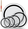 Ktaxon 5 Piece Drum Head Kit 12ft-22ft - Durable PET Heads for Rock