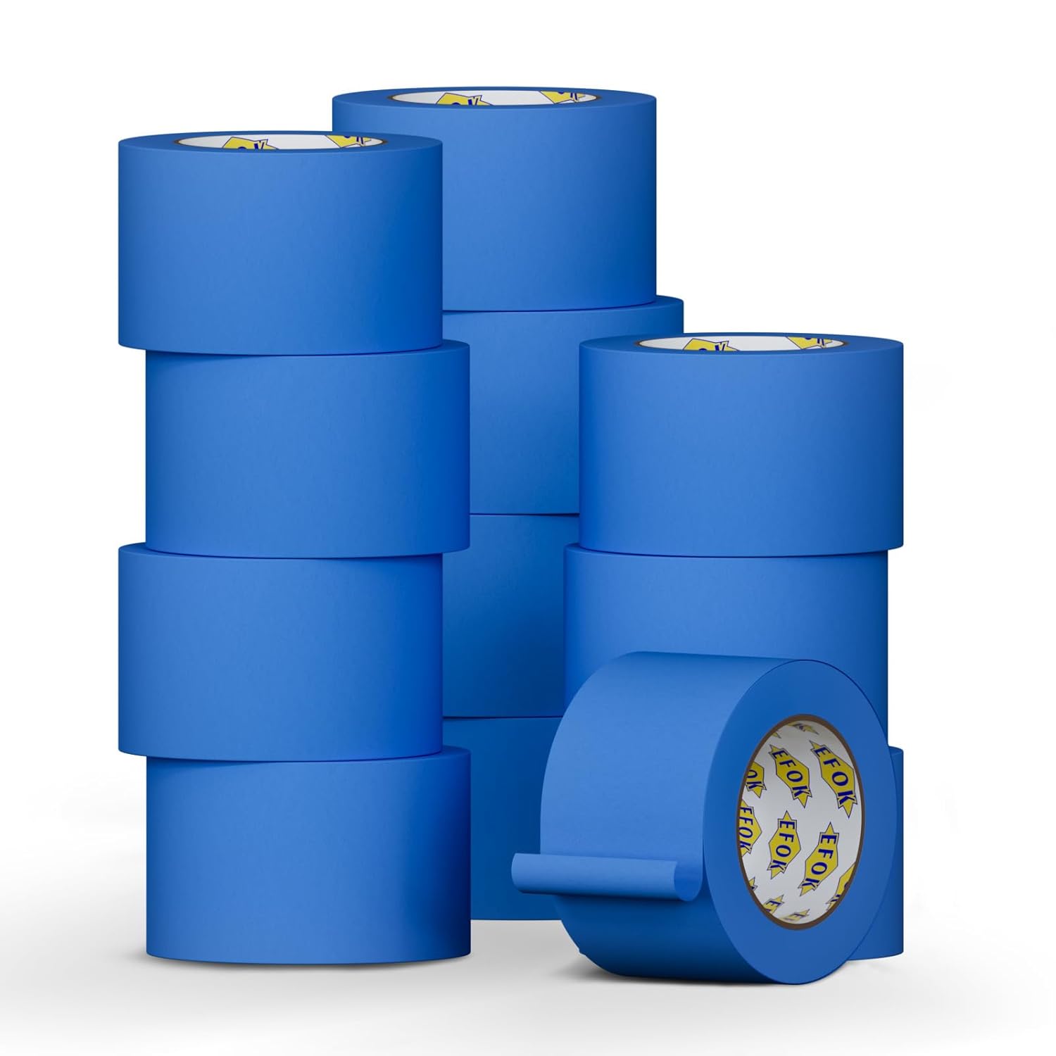 12 Pack Blue Painters Tape for Precision Painting and Packing