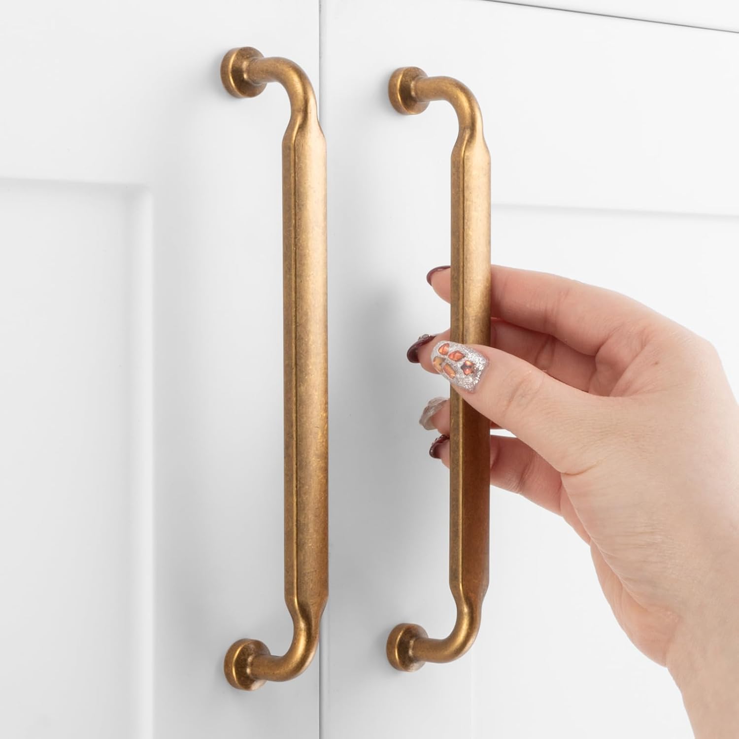Antique Brass Cabinet Pulls for Vintage Style Kitchen Hardware