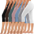High Waisted Leggings 7 Pack - Budget-Friendly Tummy Control