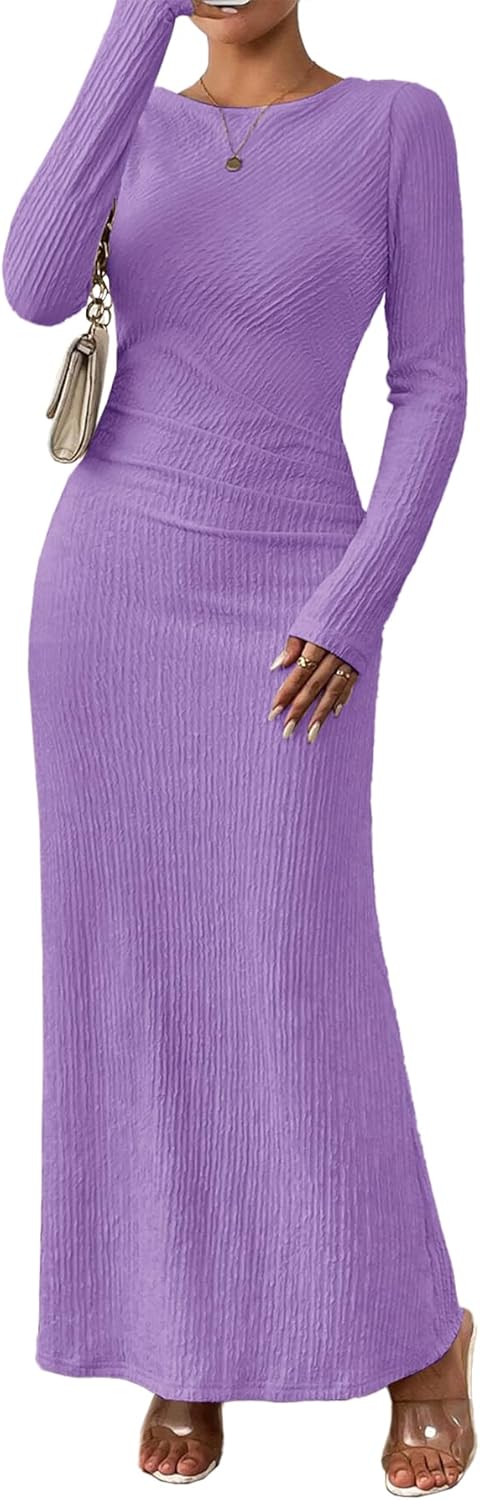 Stylish Long Sleeve Maxi Dress for Women by MITILLY 2025
