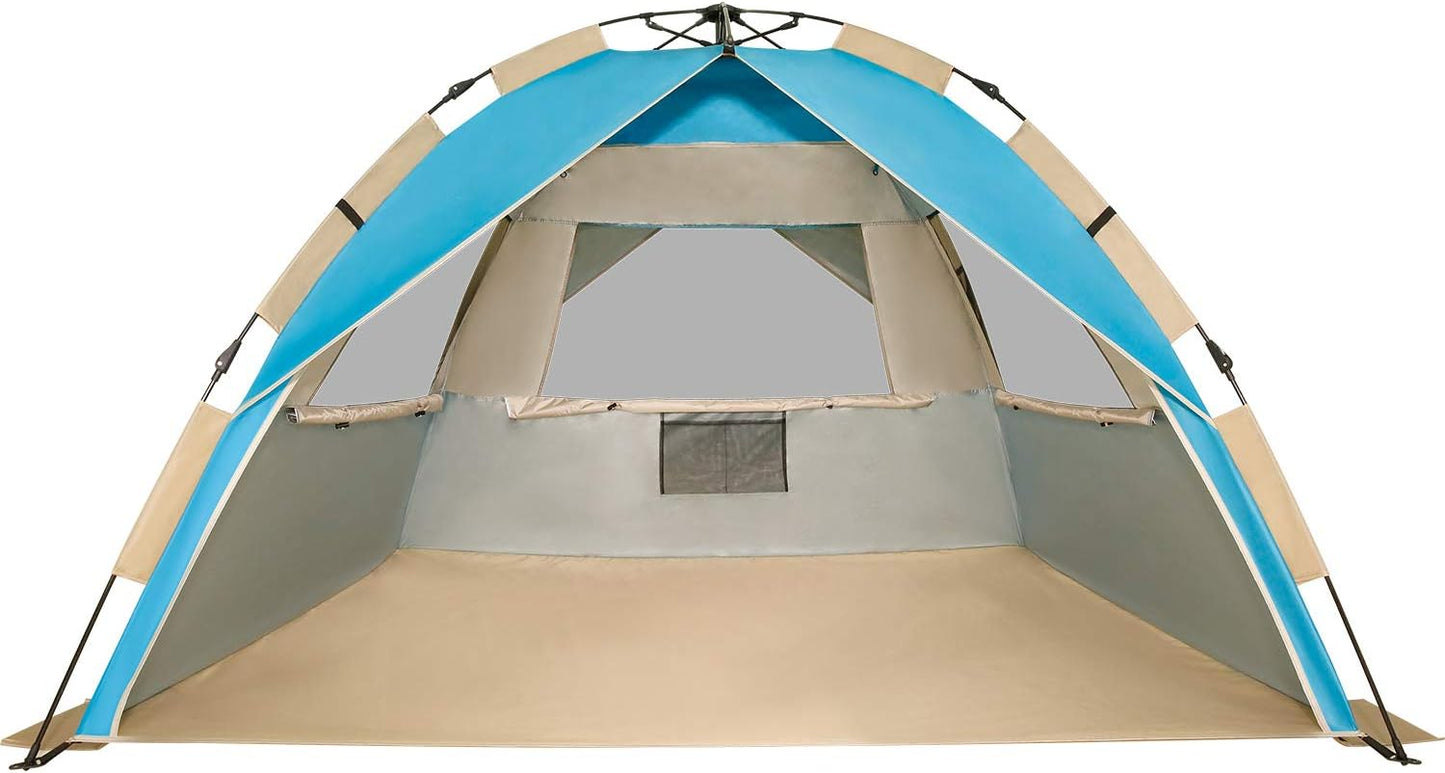 XL Pop Up Beach Tent, UPF 50+ Sun Shelter