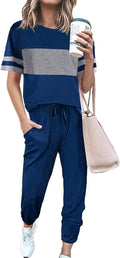 PRETTYGARDEN Women's Two Piece Sets - Comfortable Travel Jogger Outfit