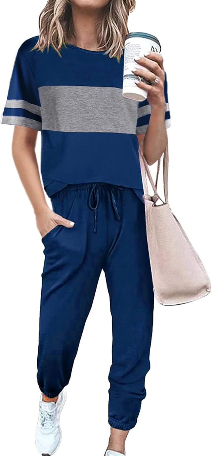 PRETTYGARDEN Women's Two Piece Sets for Summer Travel and Lounge