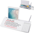 Small Glass Desktop Whiteboard Dry-Erase Board - Compact Keyboard