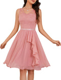 Meetjen Women's Cocktail Party Dress - Flattering Handkerchief Hem top