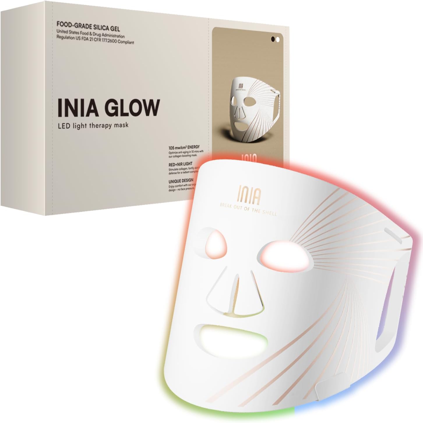 Red Light Therapy Mask for Face - Anti-Aging Skincare Device