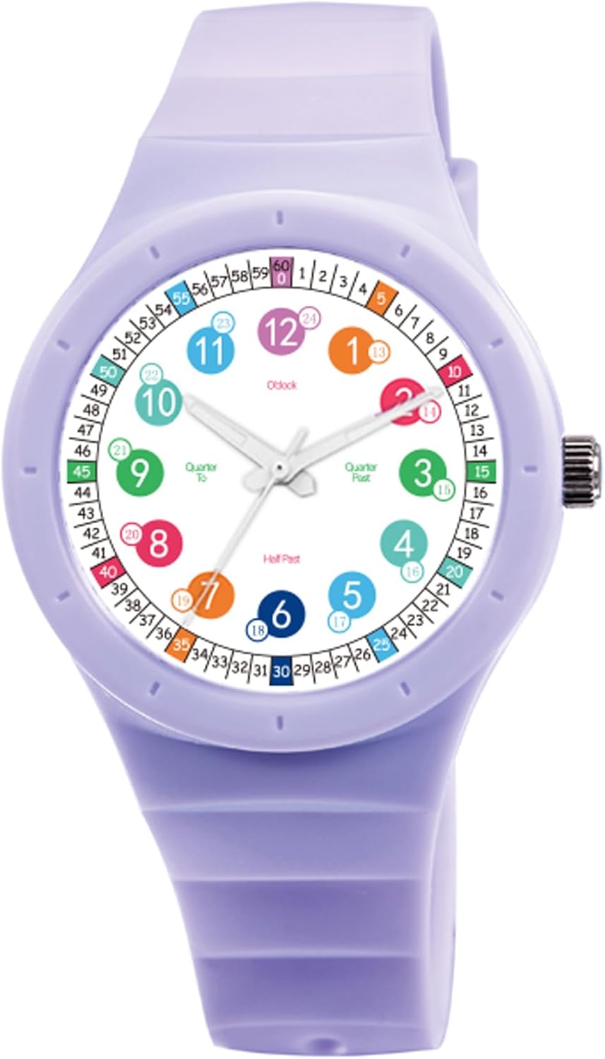 Waterproof Kids Analog Watch | Easy Read Time Teacher