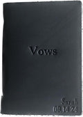 Leather Vow Book Keepsake - Personalized Full Grain Vow Journal