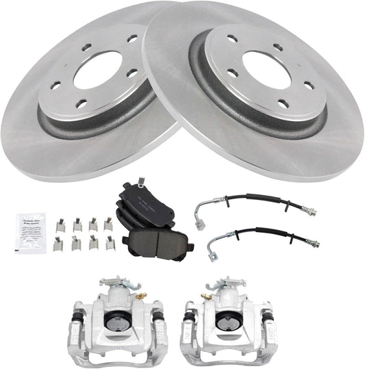 TRQ Rear Brake Pad & Rotor Kit for 2012 Volkswagen Routan