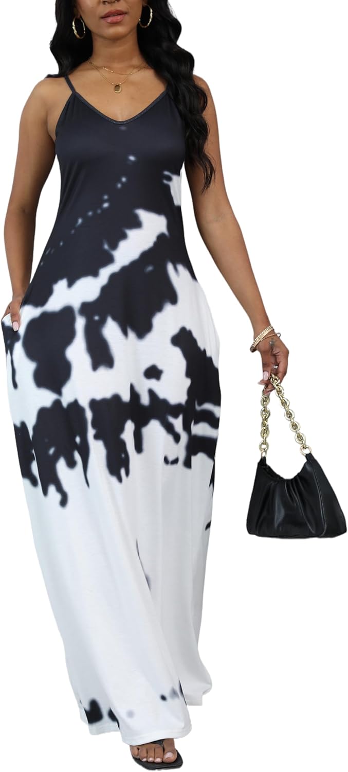 BessCops Summer Maxi Dresses for Women 2025 Plus Size Fashion