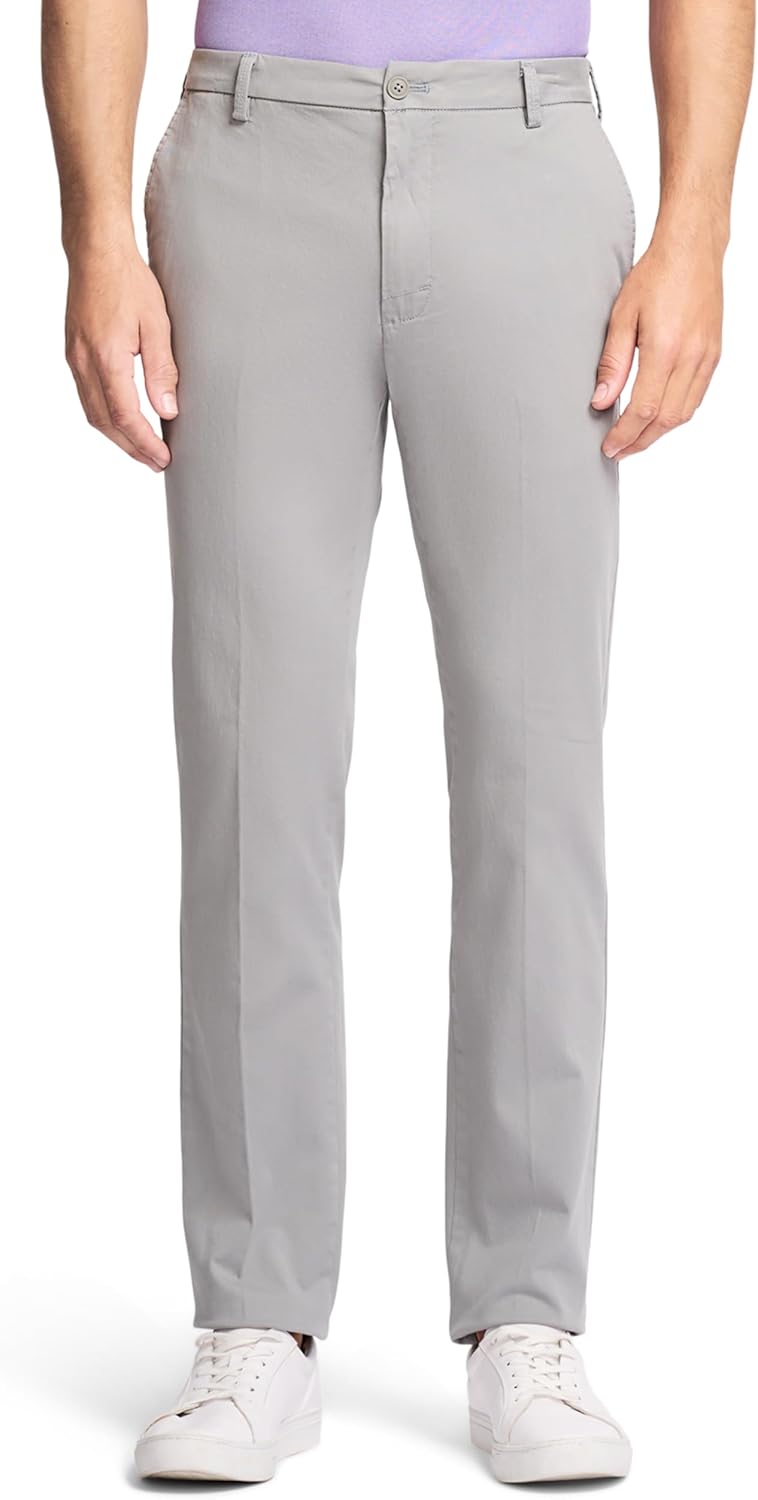 Izod Men's Saltwater Stretch Chino Pants for Casual Comfort