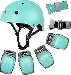 LEDIVO Kids Bike Helmet and Protective Gear Set for Safety