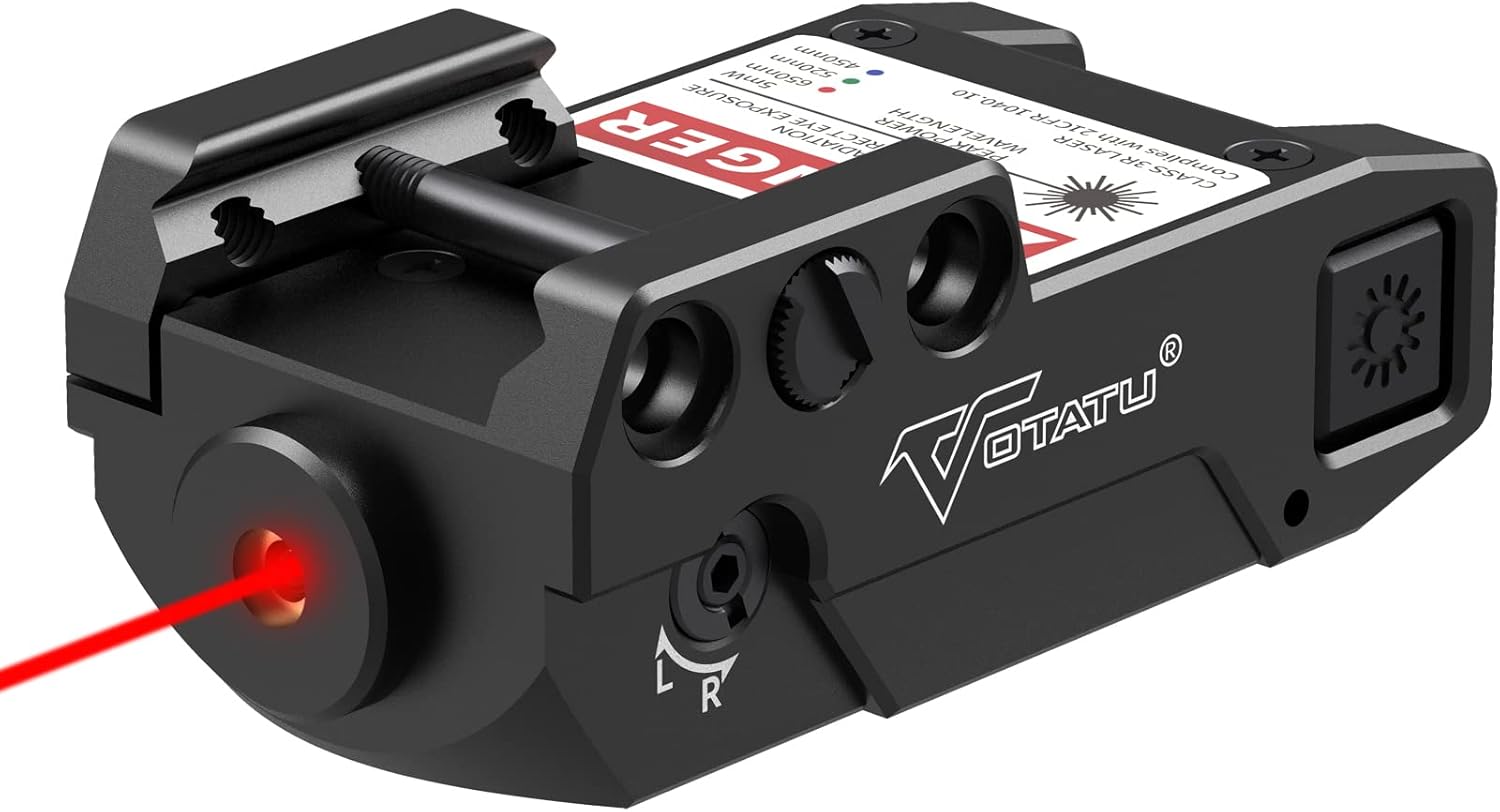 Votatu H3L-R Strobe Tactical Red Laser Sight for Pistol Use