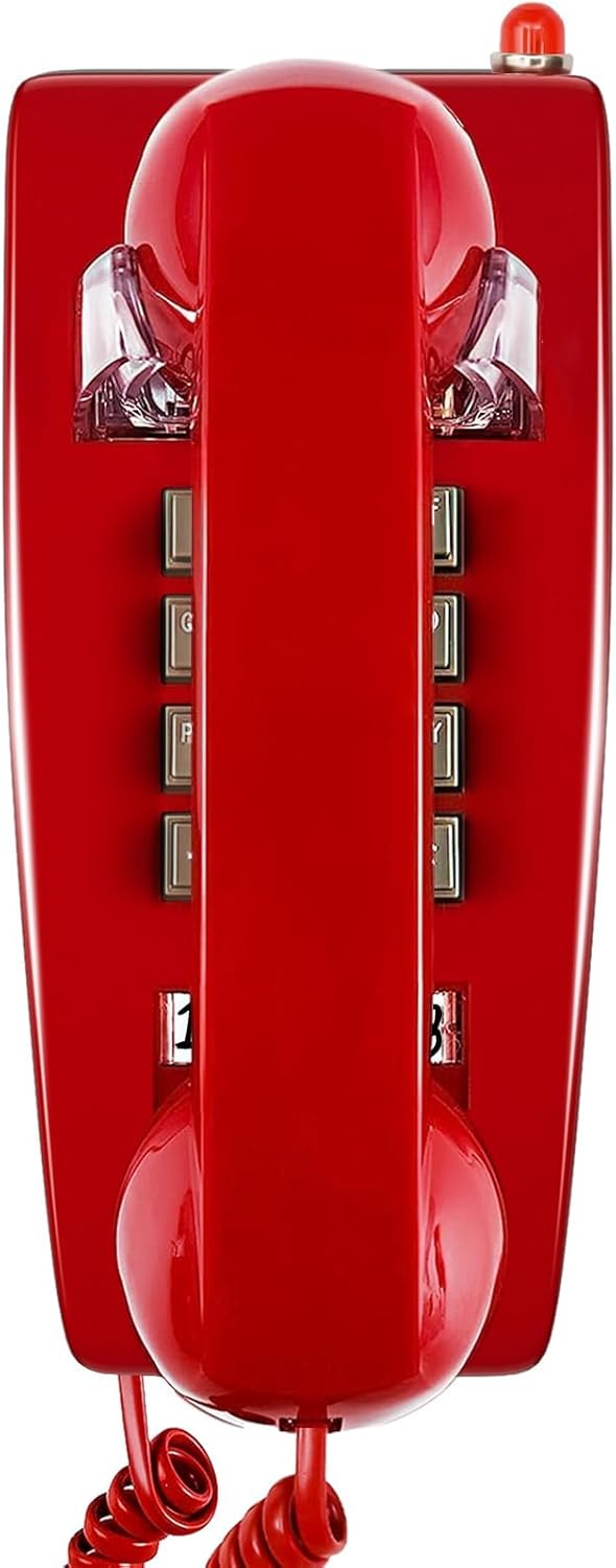 Sangyn Retro Wall Phone with Mechanical Ringer for Home Use