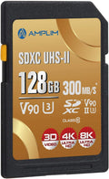 Amplim 128GB V90 UHS-II SD Card for Professional Photography